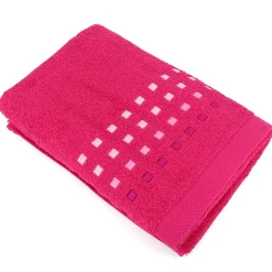 Drap de douche 70x140 cm coton 550g/m2 PURE PRIMAVERA Rose Fuchsia
