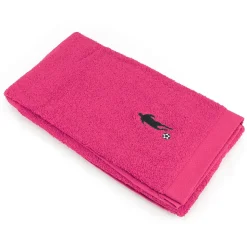 Drap de douche 70x140 cm coton 550g/m2 PURE FOOTBALL Rose Fuchsia