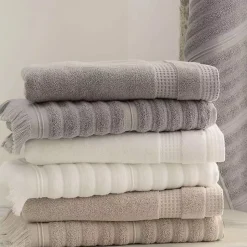 Drap de douche 70x140 cm NATURAL STRIPES curry