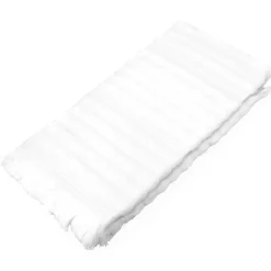 Drap de douche 70x140 cm NATURAL STRIPES blanc