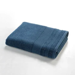 Drap de Douche 70x130 cm Éponge Unie Tendresse Saphir 600g/m²