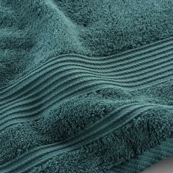 Drap de Douche 70x130 cm Éponge Unie Tendresse Emeraude 600g/m²