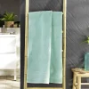 Drap de Douche 70x130 cm Éponge Unie Tendresse Céladon 600g/m²