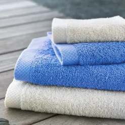 Drap de douche 70x140 cm PURE Bleu Mer 550g/m2