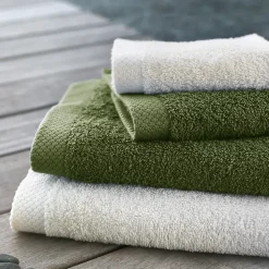 Drap de douche 70x140 cm PURE Kaki 550g/m2