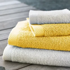 Drap de douche 70x140 cm PURE Jaune 550g/m2