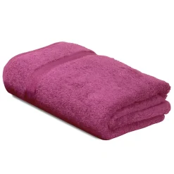 Drap de douche 70x140 cm ROYAL CRESENT Rose Vin 650g/m2