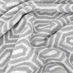 Drap de douche 70x140 cm SYMETRIE coton Gris Alvéoles