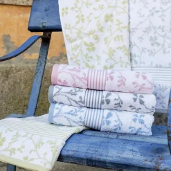 Drap de douche 70x140 cm VINTAGE FLORAL Vert 550g/m2