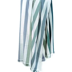 Drap de plage à rayures 100x180 cm pur coton collection BARBAGIA bleu