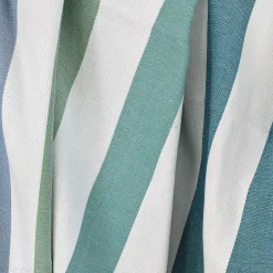 Drap de plage à rayures 100x180 cm pur coton collection BARBAGIA bleu