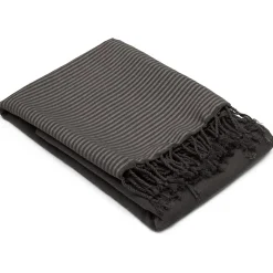 Drap de plage NID D'ABEILLE 100x200 cm coton 230 g/m² noir Café