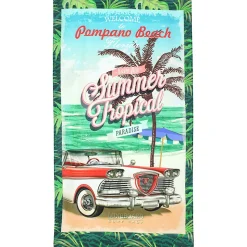 Drap de plage 100x180 cm POMPANO BEACH multicolore
