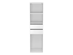 Dressing blanc 2 tiroirs GoodHome Atomia H. 187,5 x L. 50 x P. 45 cm
