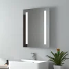 EMKE Miroir lumineux salle de bain 45x60cm, Miroir LED salle de bain, Miroir avec l'éclairage, Lumière blanche froide