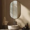 EMKE Miroir rond mural 40x70 cm, surface sans cuivre, anti-explosion, déco murale salle de bain, salon ou chambre