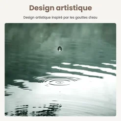 EMKE Miroir Salle de Bain avec Éclairage 80x60cm,Asymétrique,Interrupteur Tactile, 3 Couleurs de LED Lumière Réglables, Anti-Buée