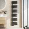 EMKE Radiateur Sèche-Serviettes à Eau Chaude Flat Panel - Noir Mat 160x40 cm - 684W