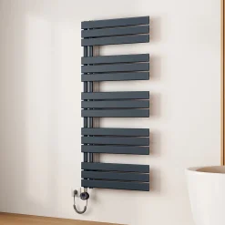 EMKE Radiateur Sèche-Serviettes Électrique 1320x600 mm, Gris Anthracite 800W, WiFi, Modes Intelligents, IPX4