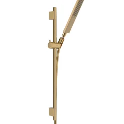 Ensemble barre de douche HANSGROHE Unica S Puro + Flexible + Pommeau de douche Pulsify E Bronze Brossé