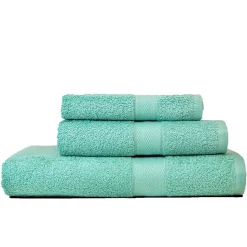 Ensemble Coordonné De 3 Serviettes De Bain De Différentes Tailles Teddy Cotton Capri
