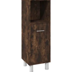 Ensemble d'armoires de salle de bain 3 pcs chêne fumé vidaXL