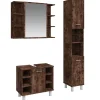 Ensemble d'armoires de salle de bain 3 pcs chêne fumé vidaXL