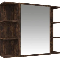 Ensemble d'armoires de salle de bain 3 pcs chêne fumé vidaXL