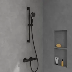 Ensemble de douche 3 jets VILLEROY ET BOCH Verve Showers Noir mat