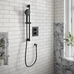 Ensemble de douche 3 jets VILLEROY ET BOCH Verve Showers Noir mat