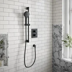 Ensemble de douche 3 jets VILLEROY ET BOCH Verve Showers Noir mat