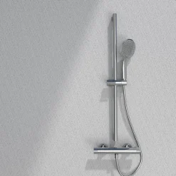 Ensemble de douche chromé 3 pièces Essebagno Circle