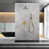 Ensemble de douche CURVED à encastrer - Thermostatique Or brosséChroméNoir matCanon de fusilOr brosséOr rose brossé Ensemble enca