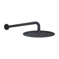 Ensemble de douche encastré mécanique 2 voies SKY BATH noir mat PVD Inox S304 série SOUL