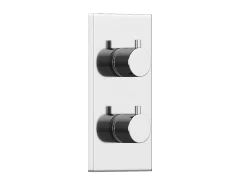 Ensemble de douche encastrable avec mitigeur thermostatique - Couleur nickel brossé - TIMAVO