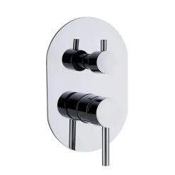 Ensemble de douche encastré mécanique 2 voies SKY BATH chromé Inox S304 série SOUL