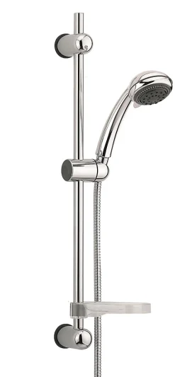 Ensemble de Douche Morgane 3 Jets - Barre 600 mm - Flexible 1,75 m - Chromé
