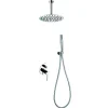 Ensemble de douche STICK à encastrer - mitigeur monocommande Chromé Brillant Ensemble encastré douchette + tête de douche