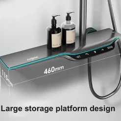 Ensemble de douche thermostatique intelligent Kleenmac avec affichage numérique modèle Amadis
