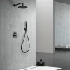 Ensemble de douche TOUCHER à encastrer - Mitigeur monocommande Canon de fusil Ensemble encastré douchette + tête de douche