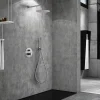 Ensemble de douche TOUCHER à encastrer - Mitigeur monocommande Nickel brossé Ensemble encastré douchette + tête de douche