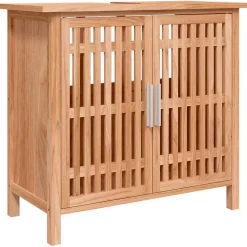 Ensemble de meubles de salle de bain 4 pcs Bois massif de noyer vidaXL