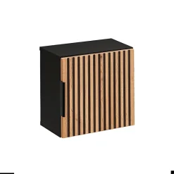 Ensemble de meubles sous vasque - 120 cm - avec Vasque - Cube et Colonnes - Miroirs LED - WOTANIA