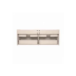 Ensemble double vasque SORRENTO 120cm avec vasque, robinets et miroirs