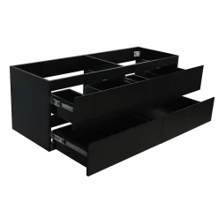 Ensemble double vasque suspendu SORRENTO avec vasques et robinets 120 cm