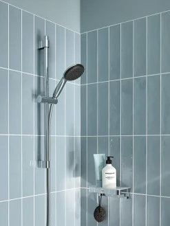 Ensemble douchette 1 jet + flexible + barre chrome, Grohe Vitalio Start