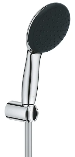 Ensemble douchette 1 jet + support + flexible chrome, Grohe Vitalio Start 100
