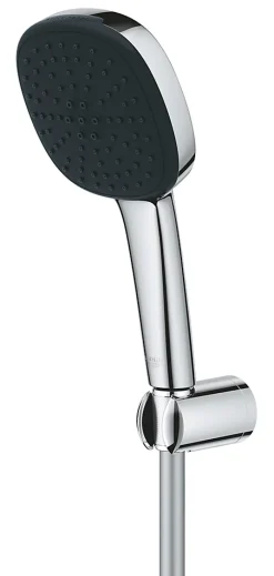 Ensemble douchette 2 jets + support + flexible chrome, Grohe Vitalio Comfort 100