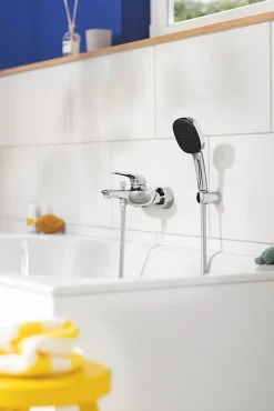 Ensemble douchette 2 jets + support + flexible chrome, Grohe Vitalio Comfort 100