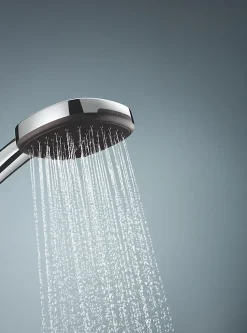 Ensemble douchette 2 jets + support + flexible chrome, Grohe Vitalio Comfort 100